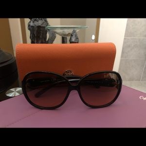 Authentic Tory Burch Sunglasses with case.